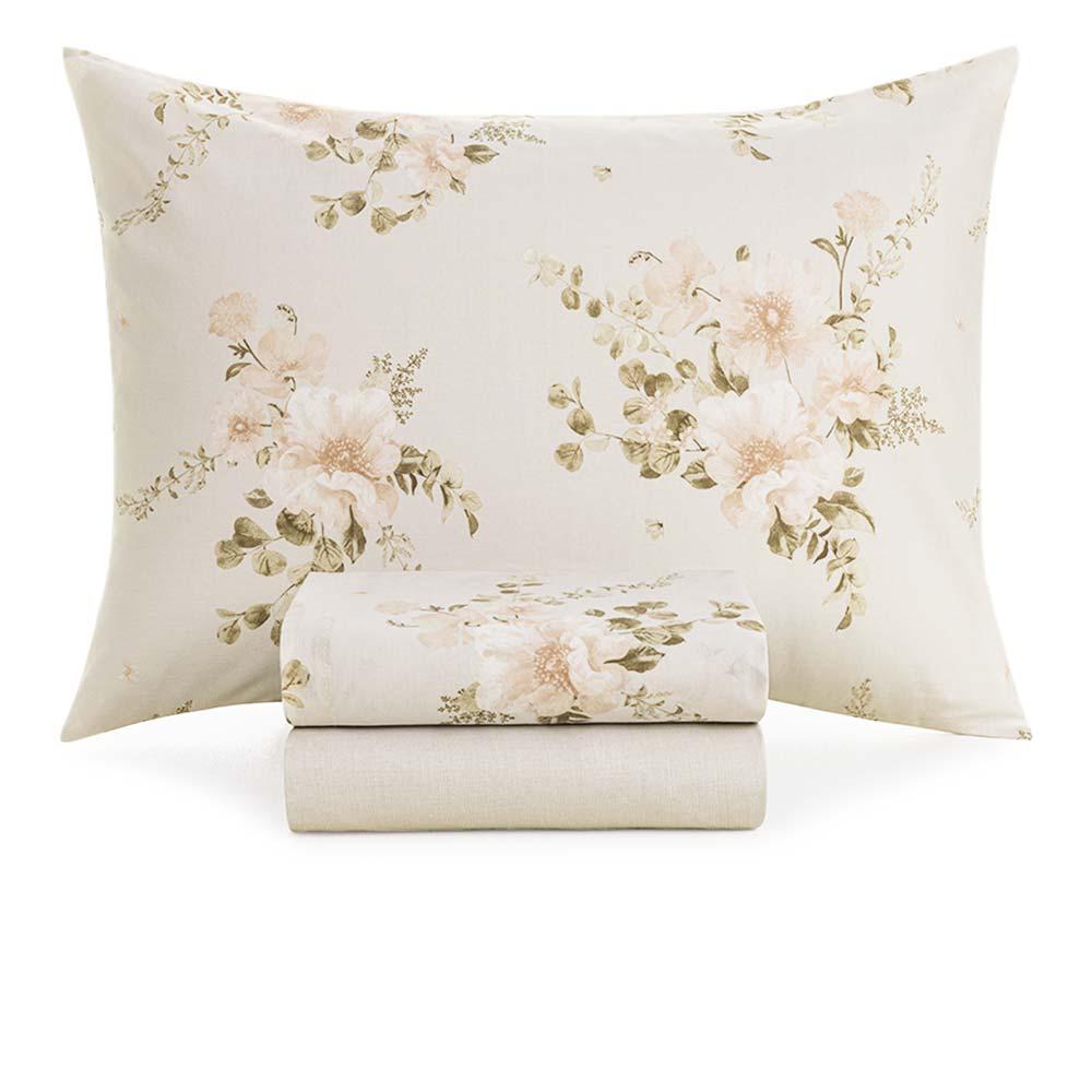 Jogo De Cama Solteiro 160 Fios Nice - Karsten Estampado