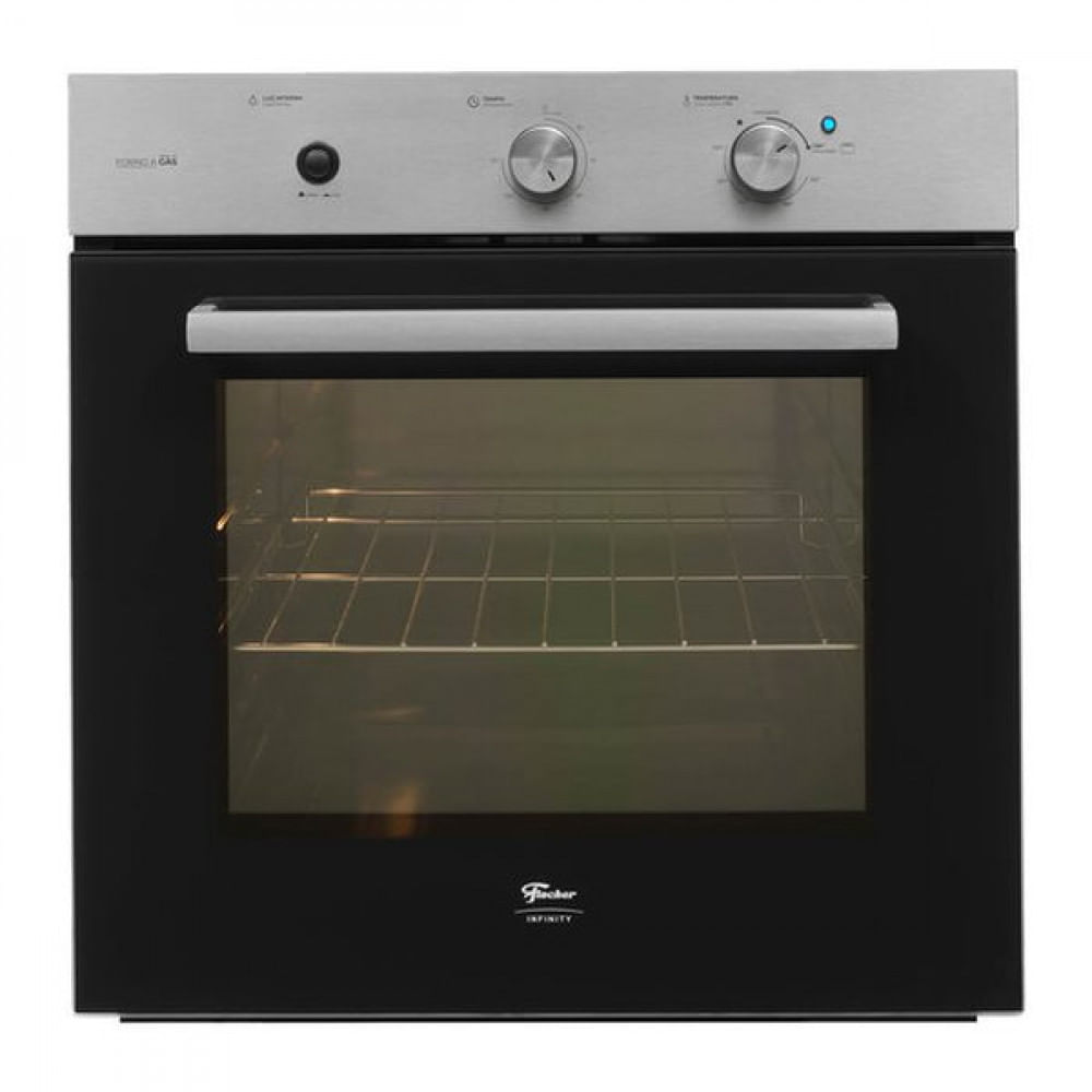 Forno A Gás De Embutir 78 Litros Fischer Infinity Com Grill, Inox 36450