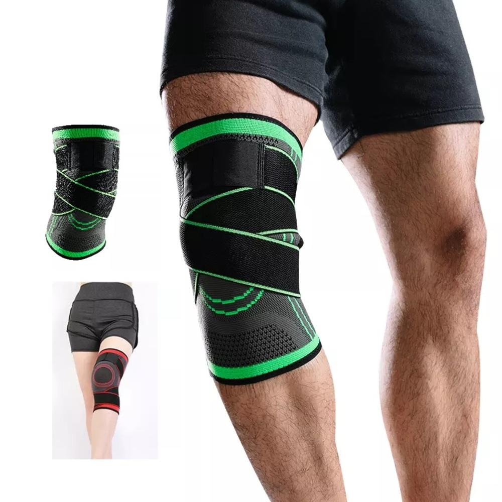 Joelheira Ajustavel Articulada Neoprene Alivia Dores Tensor Perna Crossfit Corrida Patela Muscular Treino