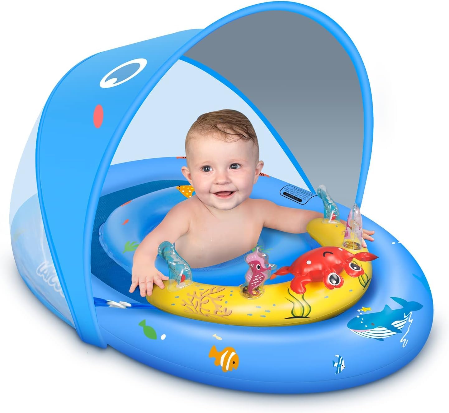 Baby Pool Float Laycol Com Dossel De Proteção Solar Upf50+