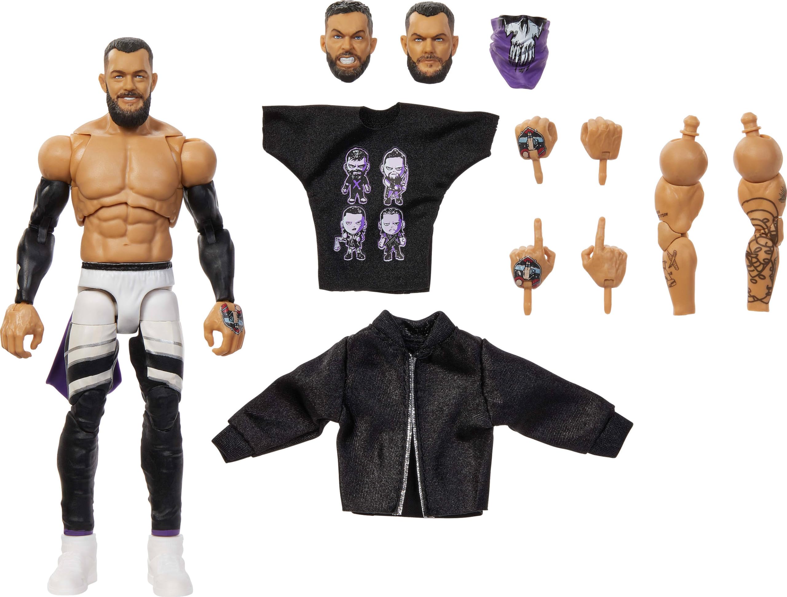 Boneco De Ação Mattel Wwe Ultimate Edition Finn Balor De 6 Polegadas