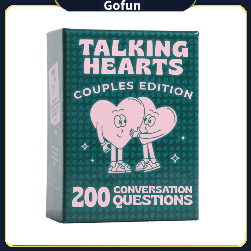Jogo De Tabuleiro De Cartas Talking Hearts Para Festa Familiar De Casal