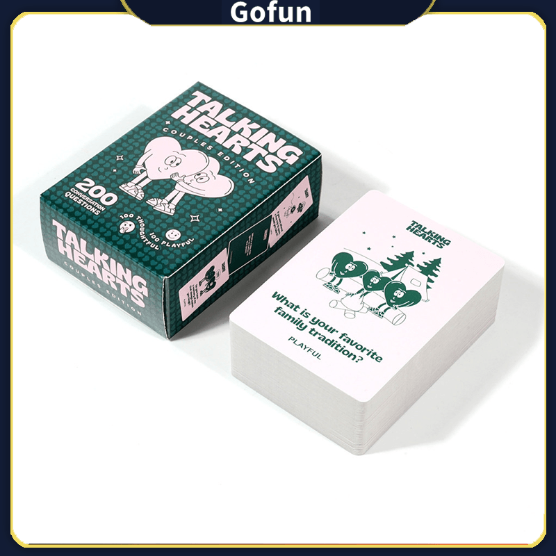 Jogo De Tabuleiro De Cartas Talking Hearts Para Festa Familiar De