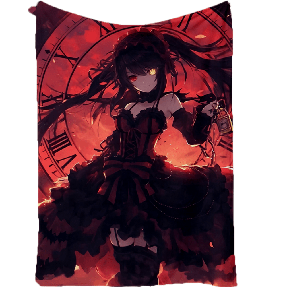 Cobertor Sanmu Flannel Halloween Pattern Date A Live Nightmare