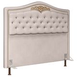 Cabeceira Cama Box Casal Queen 160cm Imperial J02 Suede Marfim - Mpozenato