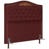 Cabeceira Cama Box Casal King 195cm Imperial J02 Suede Vinho - Mpozenato