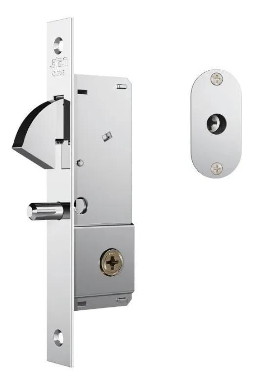5x Fechadura 1940 Tetra Porta De Correr Bico Papagaio Inox S