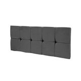 Cabeceira Painel Nina para Cama Box de 140 cm Cinza - Ibiza