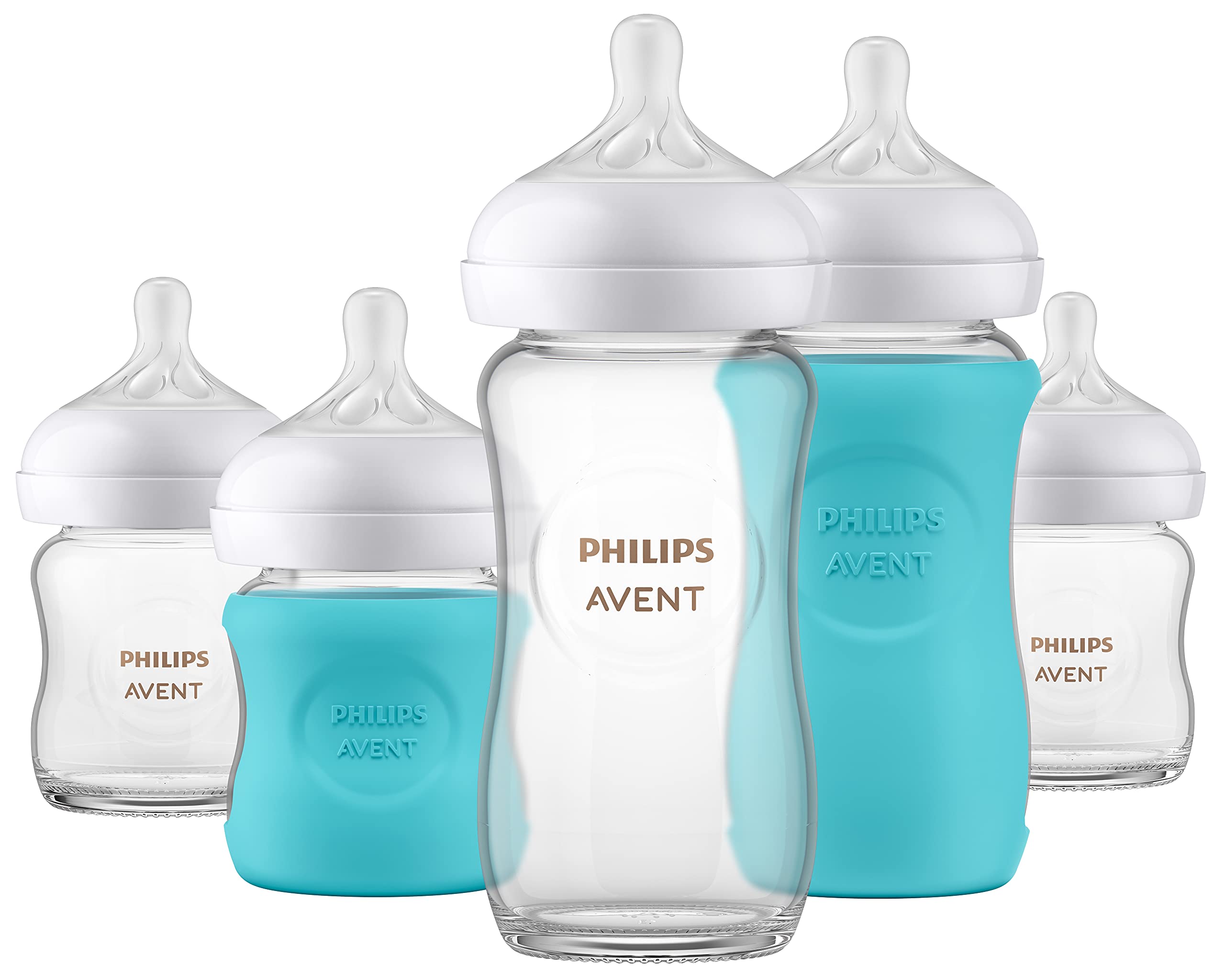 Conjunto De Presente Philips Avent Glass Natural Scd858/01 Para Mamadeira