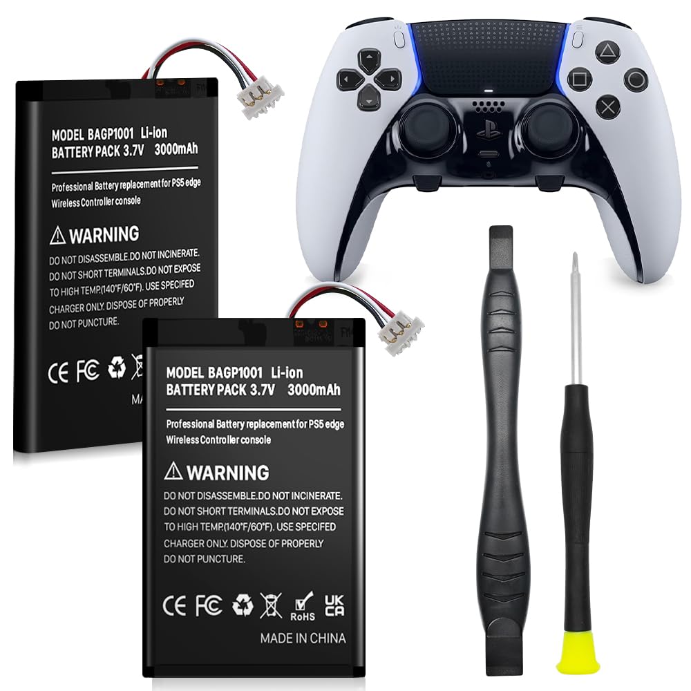 (pacote Com 2) Bateria De 3000 Mah Para Sony Playstation Dualsense Edge