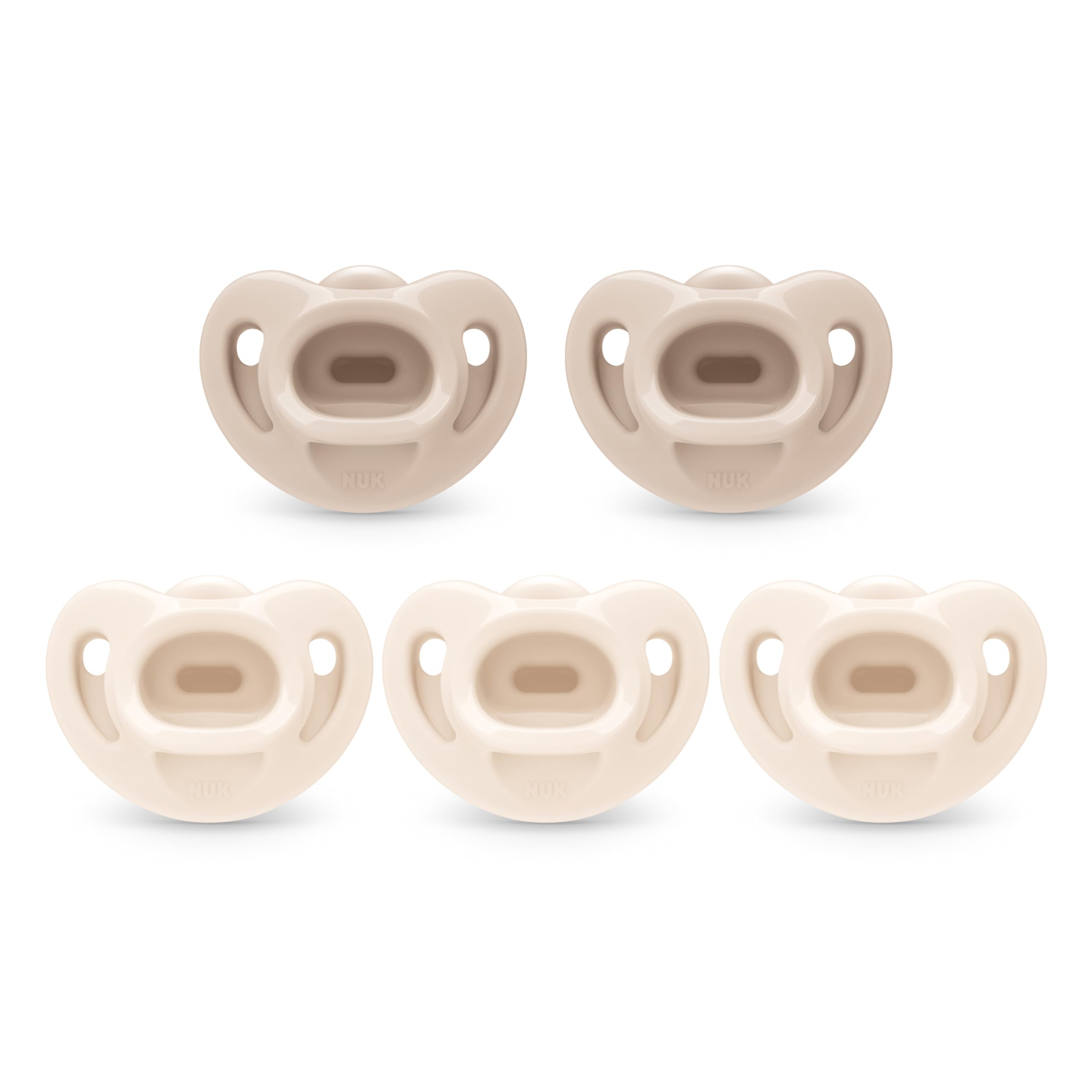 Chupetas Nuk 100% Silicone Comfy Orthodontic 0-6 Meses X5