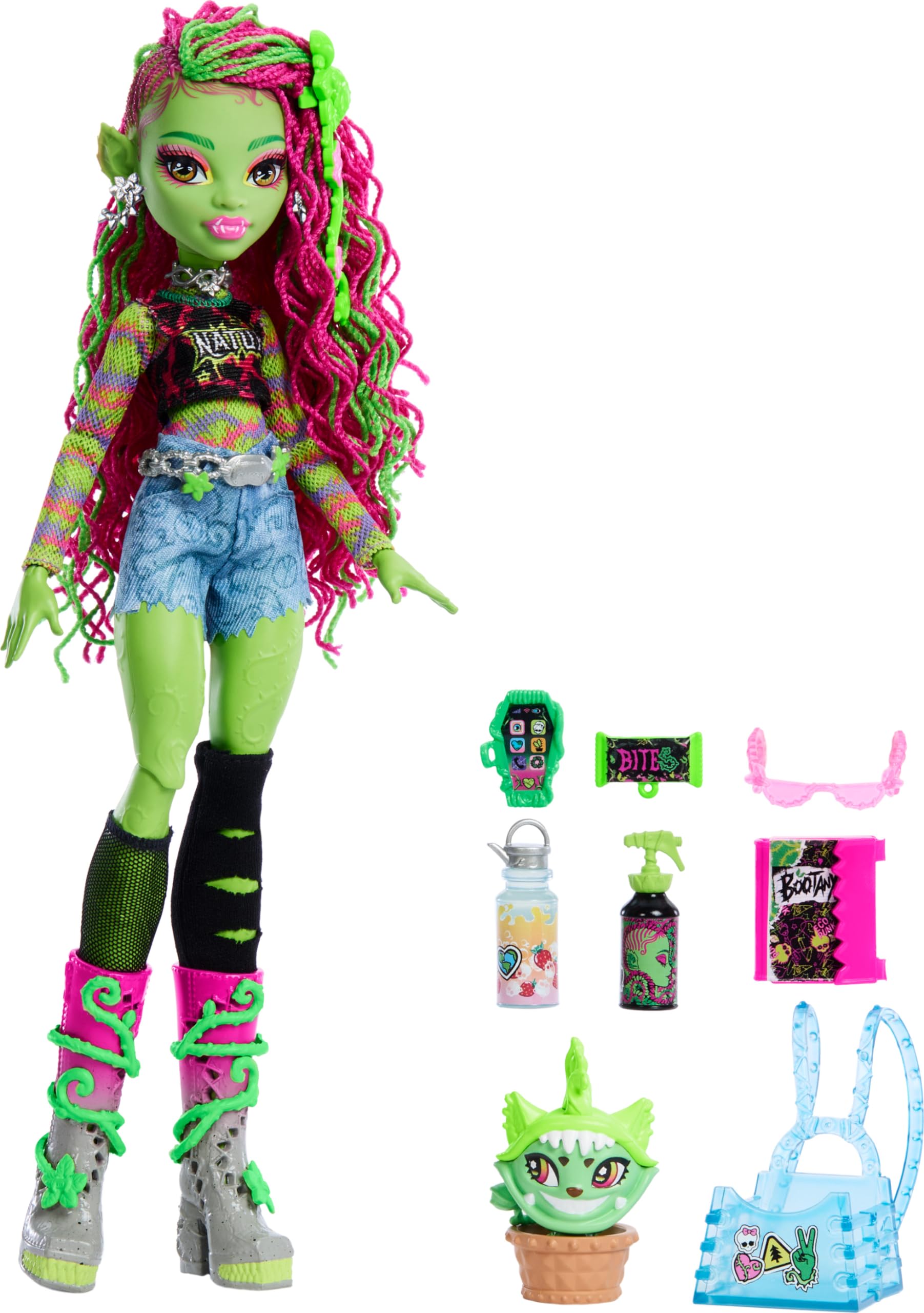 Boneca Monster High Venus Mcflytrap Com Plant Monster Pet