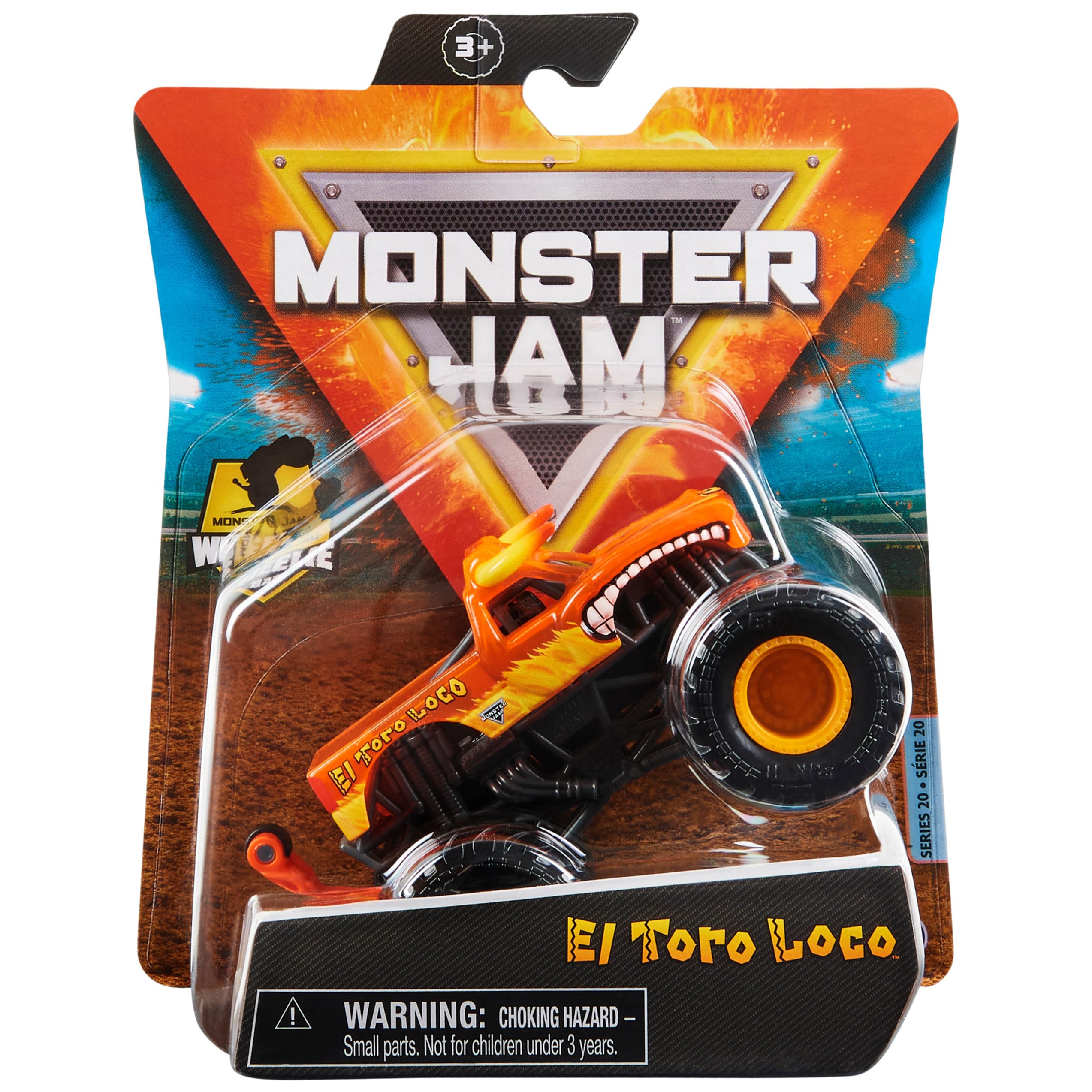 Brinquedo Monster Truck Monster Jam El Toro Loco 1:64 Fundido Sob Pressão