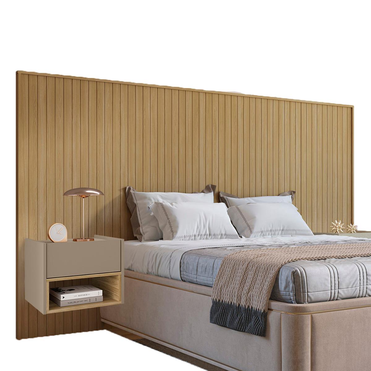 Cabeceira Florença Casal E Queen Com 2 Mesas De Cabeceira Hanover/fendi