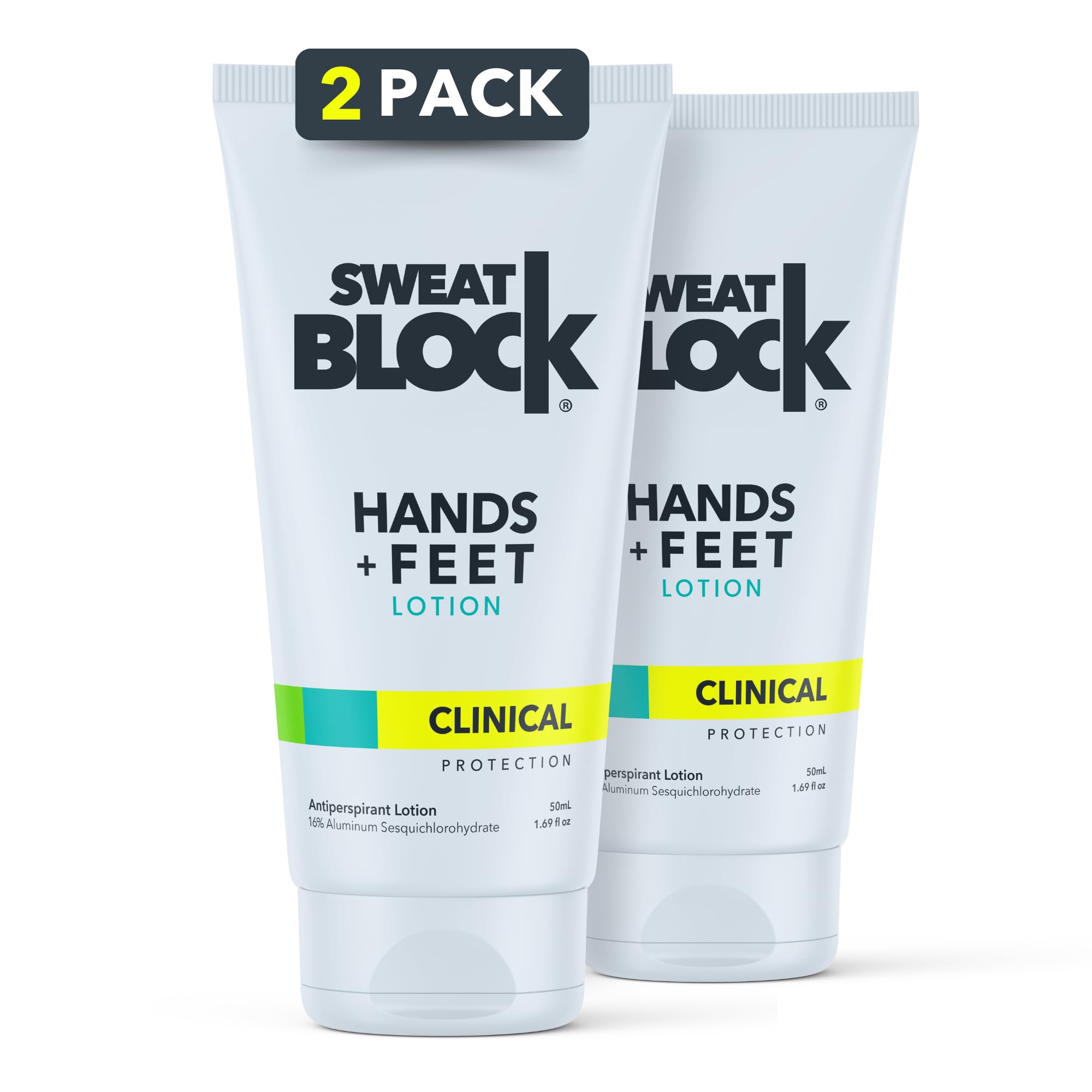 Loção Antitranspirante Sweatblock Clinical Strength, Pacote Com 2 Unidades