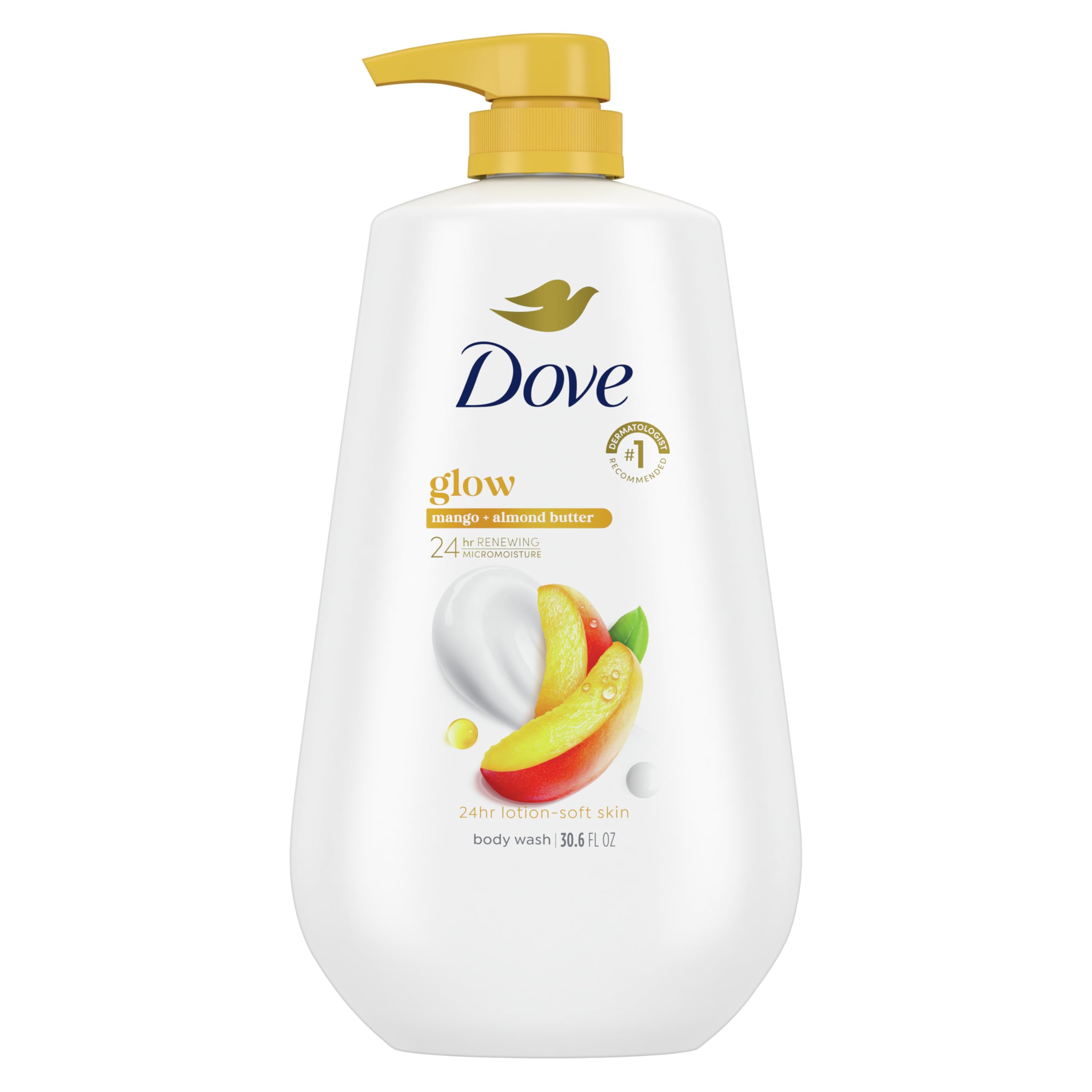 Sabonete Líquido Dove Glow Manga E Manteiga De Amêndoa 900ml