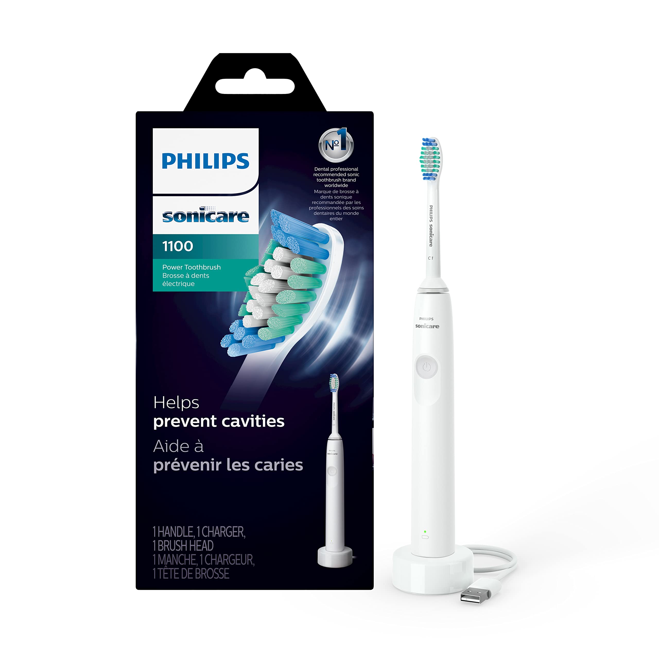 Escova De Dentes Elétrica Philips Sonicare 1100 Recarregável