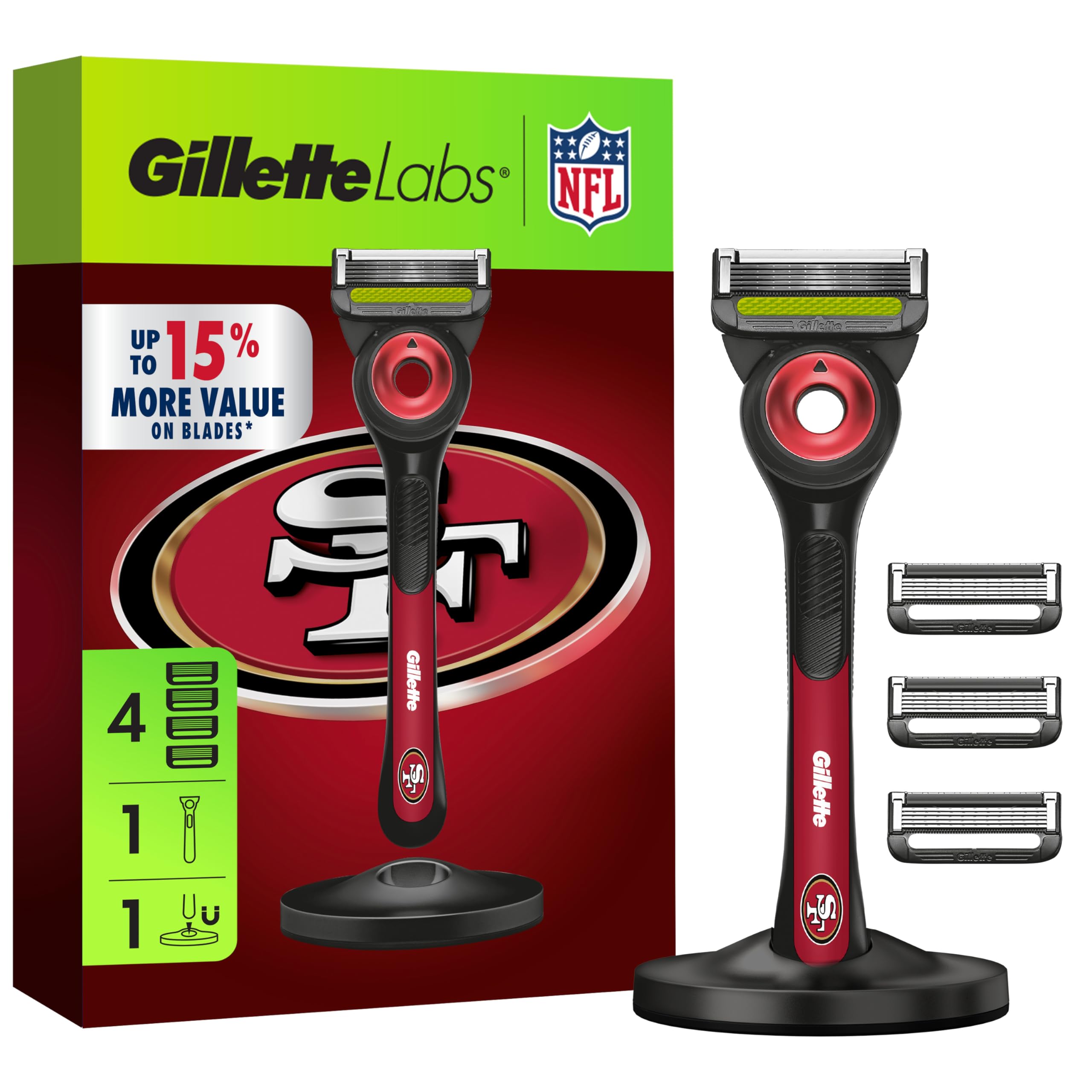 Lâmina De Barbear Gillette Labs Special Nfl 49ers Edition Masculina