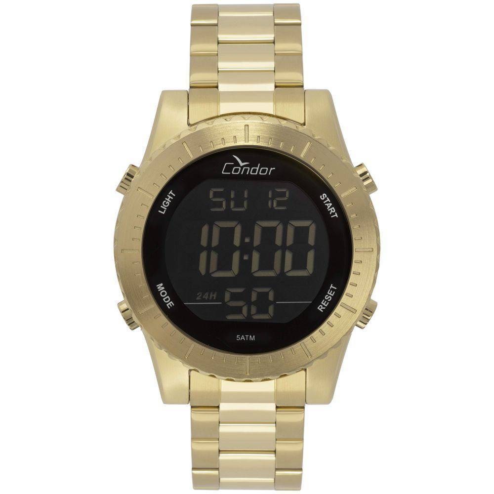 Menor preço em Relógio Condor Masculino Casual Digital Dourado Cobj3463aa/4d