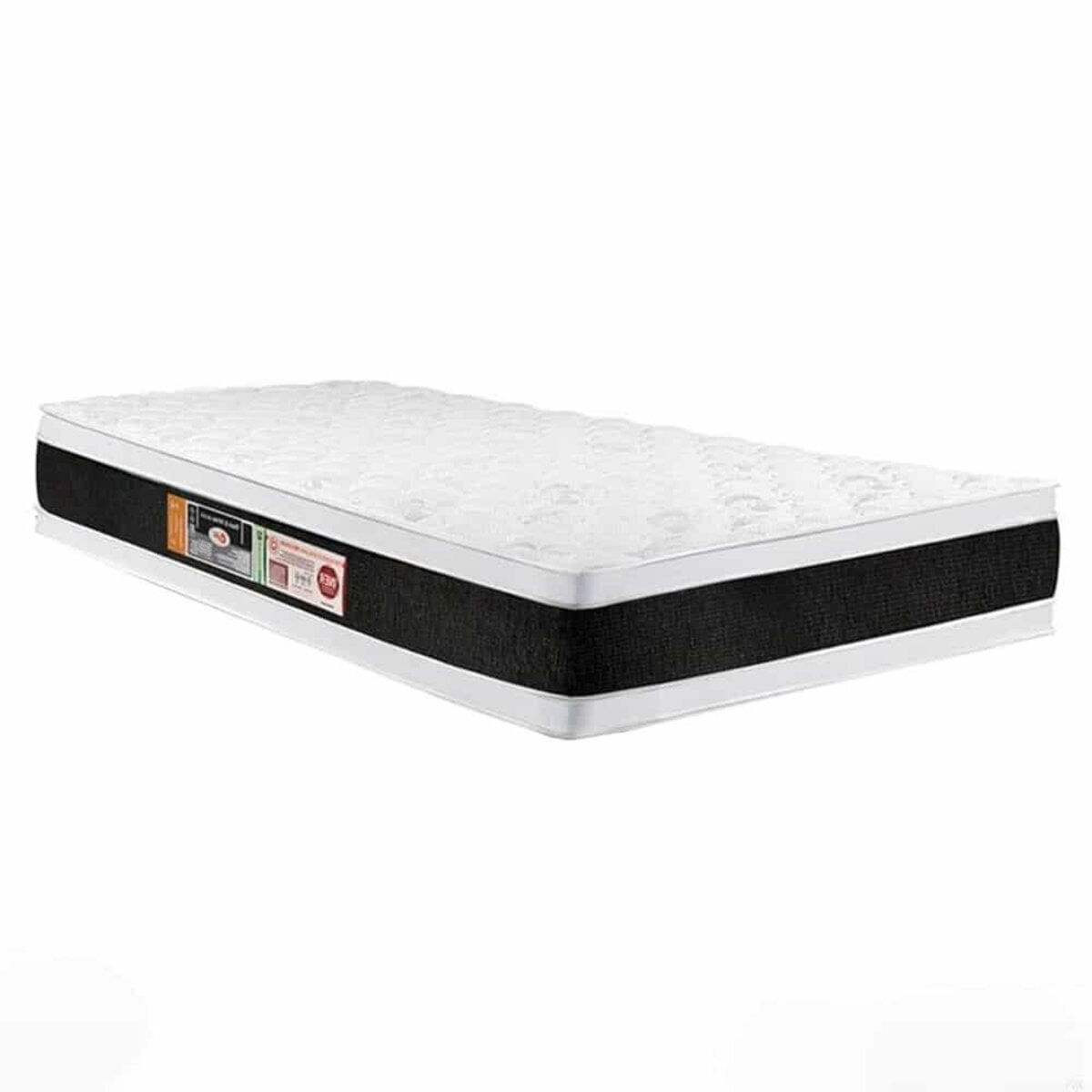 Colchão Solteiro Castor Black E White Air Double Face D45 88x188x27