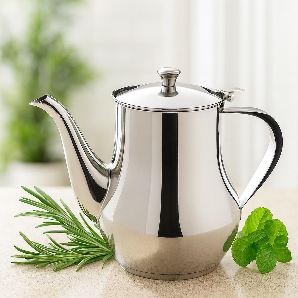 Bule De Inox 280ml Com Tampa E Filtro Café, Chá, Leite E Água Quente ...