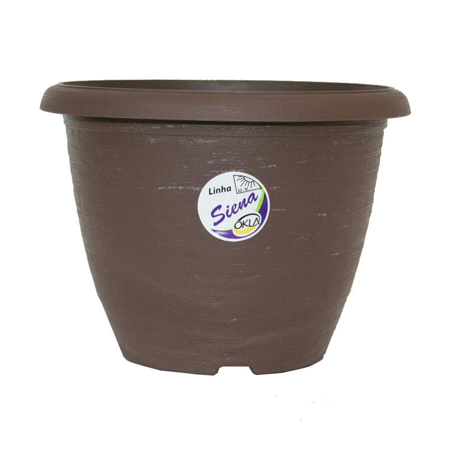 Vaso Okla Siena Tabaco para Jardim - Tamanho 3