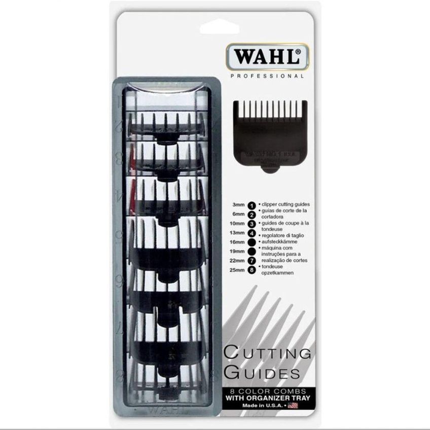 Kit Pentes Altura 1-8 Wahl Com 8 Preto - imagem 2