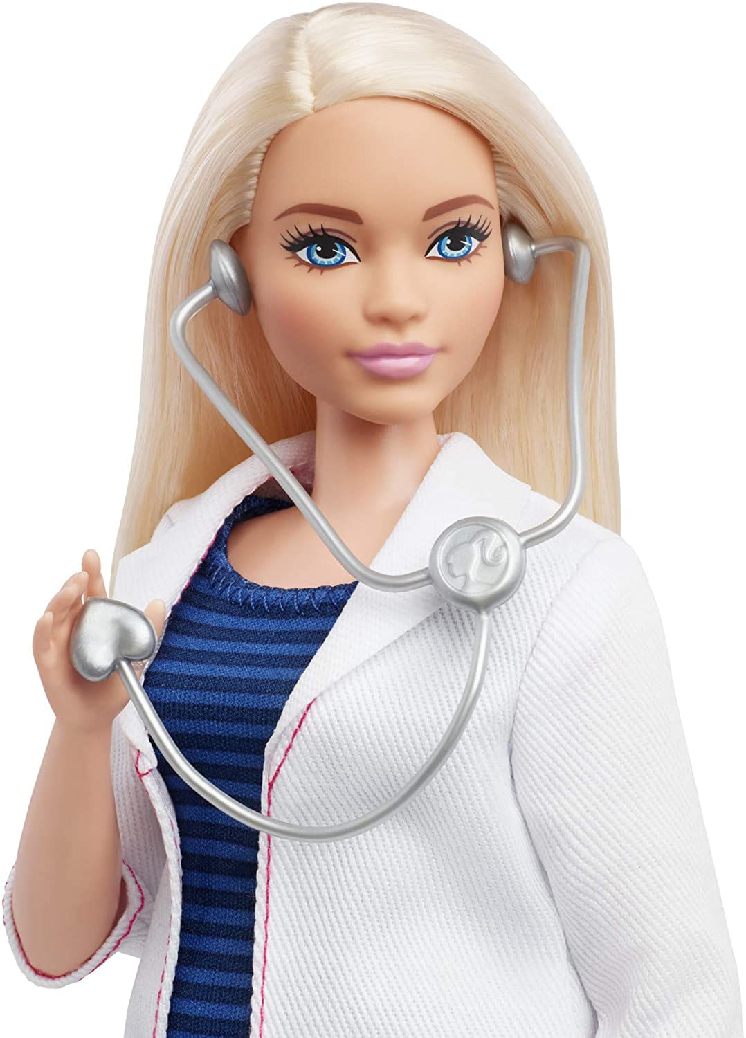 Doctor Doll Barbie Curvy Com Casaco Branco E Estetoscópio