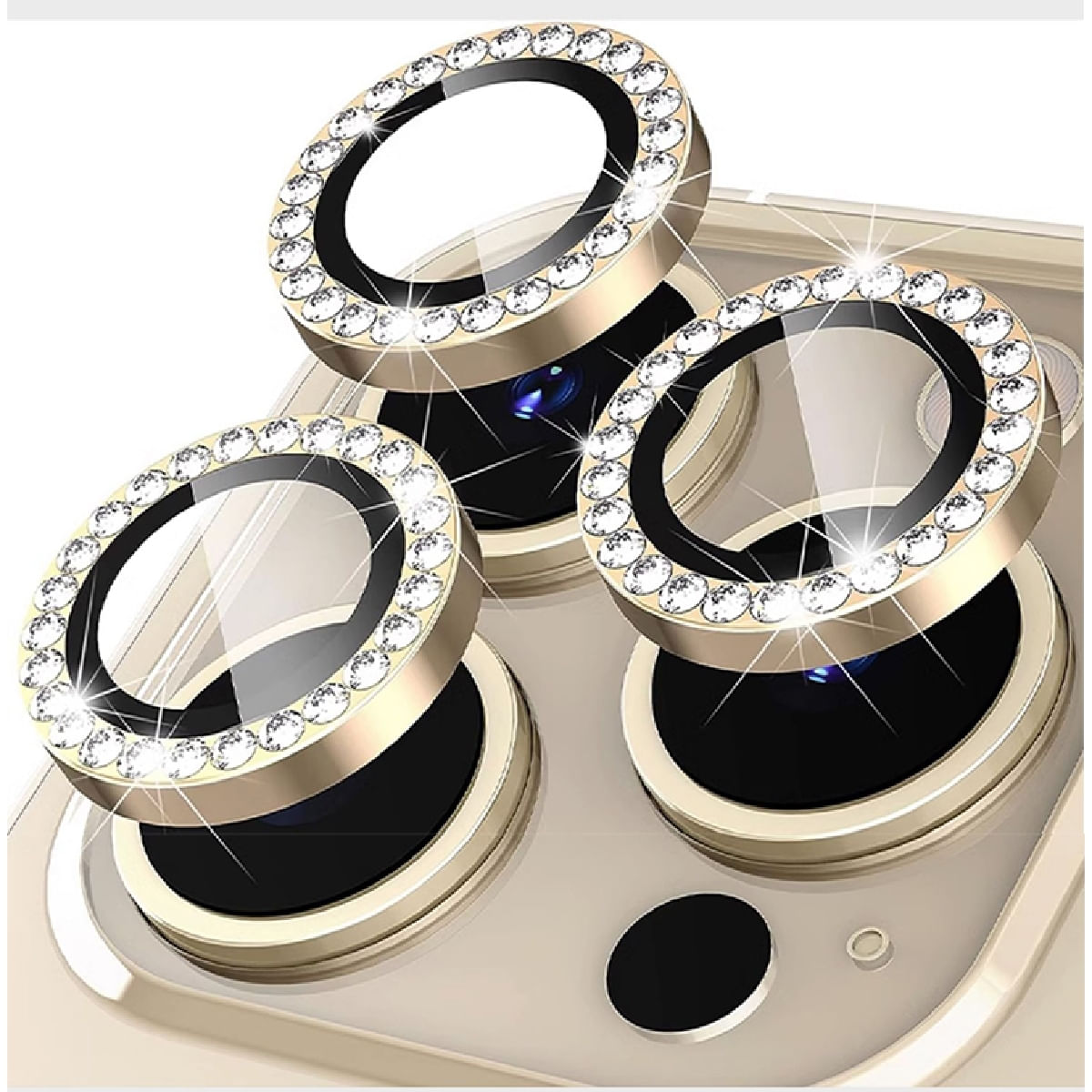 Kit Película Lente De Câmera Brilho Diamante Compatível Com Iphone 17 17 Air 17 Pro 17 Pro Max