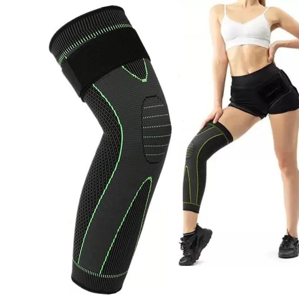 Encontraproduto.com.br - Joelheira De Compressao Meia Termica 3/4 Esporte Corrida Tensor Perna Coxa Panturrilha Articulada Circulacao Estabilidad