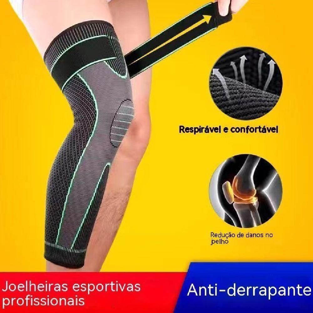 Encontraproduto.com.br - Joelheira De Compressao Meia Termica 3/4 Esporte Corrida Tensor Perna Coxa Panturrilha Articulada Circulacao Estabilidad