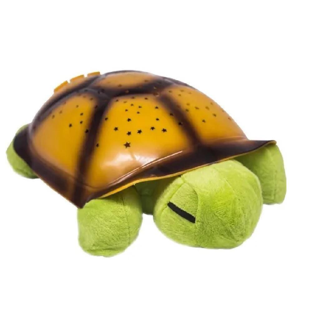 Encontraproduto.com.br - Abajur Tartaruga De Pelucia Infantil Projetor Estrelas Luz Led Musical Luminaria Nina Bebe Verde
