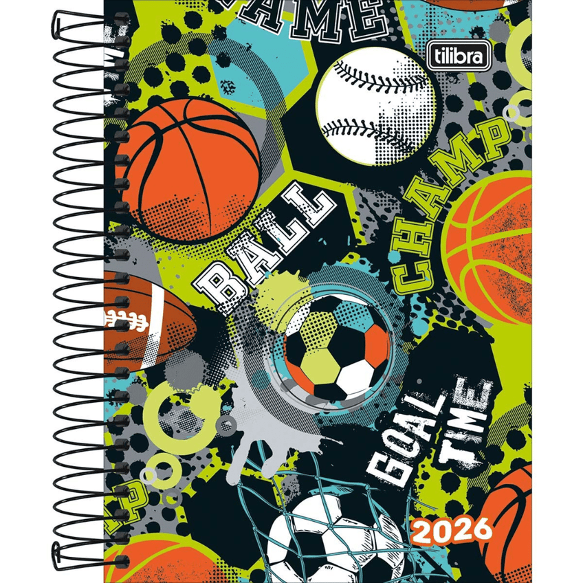 Agenda Espiral Capa Dura Spice Masculina 2026 - 11x15,4cm - Capas Sortidas - Tilibra Tilibra - imagem 5