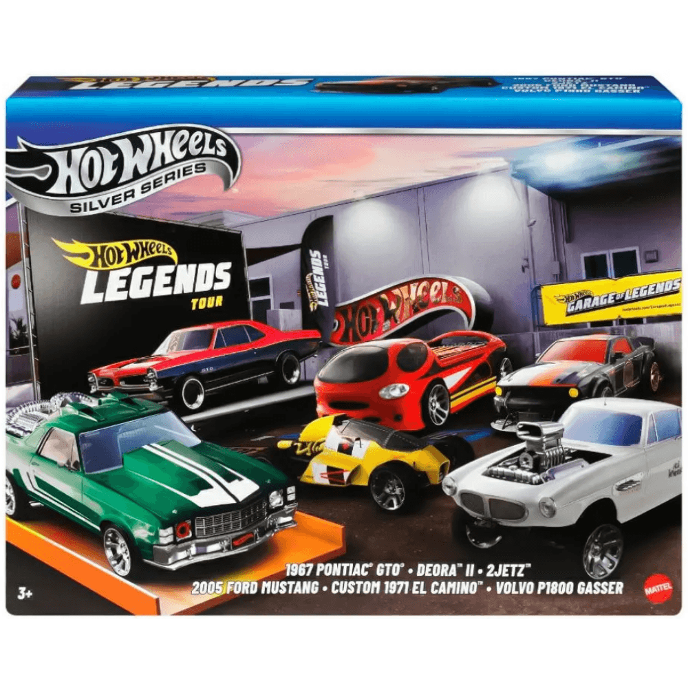 Carrinho Hot Wheels Legends Tour C/ 6 Peças - Silver Series