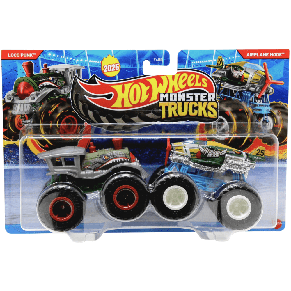 Carrinho Hot Wheels Monster Truck Loco Punk Vs Airplane Mode