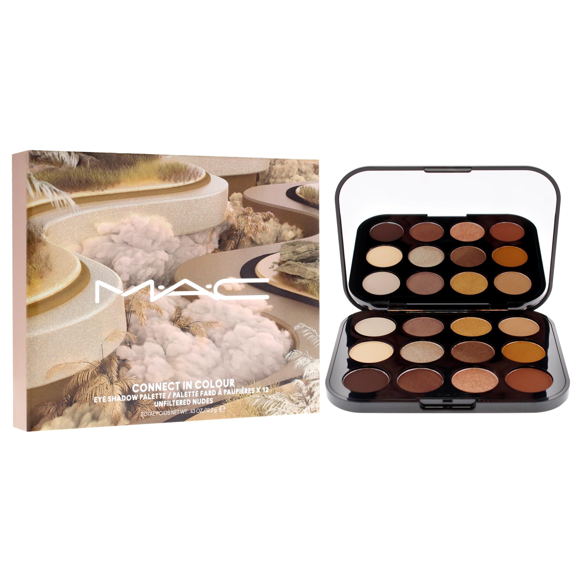 Paleta De Sombras De Olhos Mac Connect In Colour Unfiltered Nudes