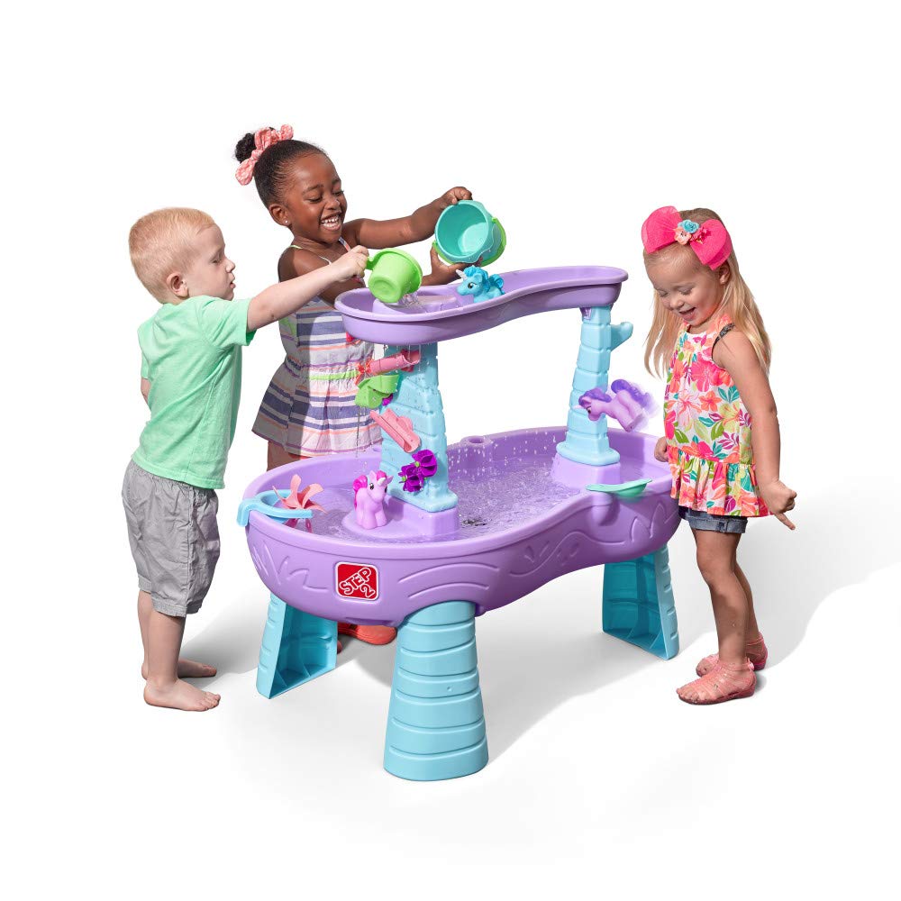 Water Table Step2, Chuveiros De Chuva E Unicórnios, Brinquedo De 13 Peças
