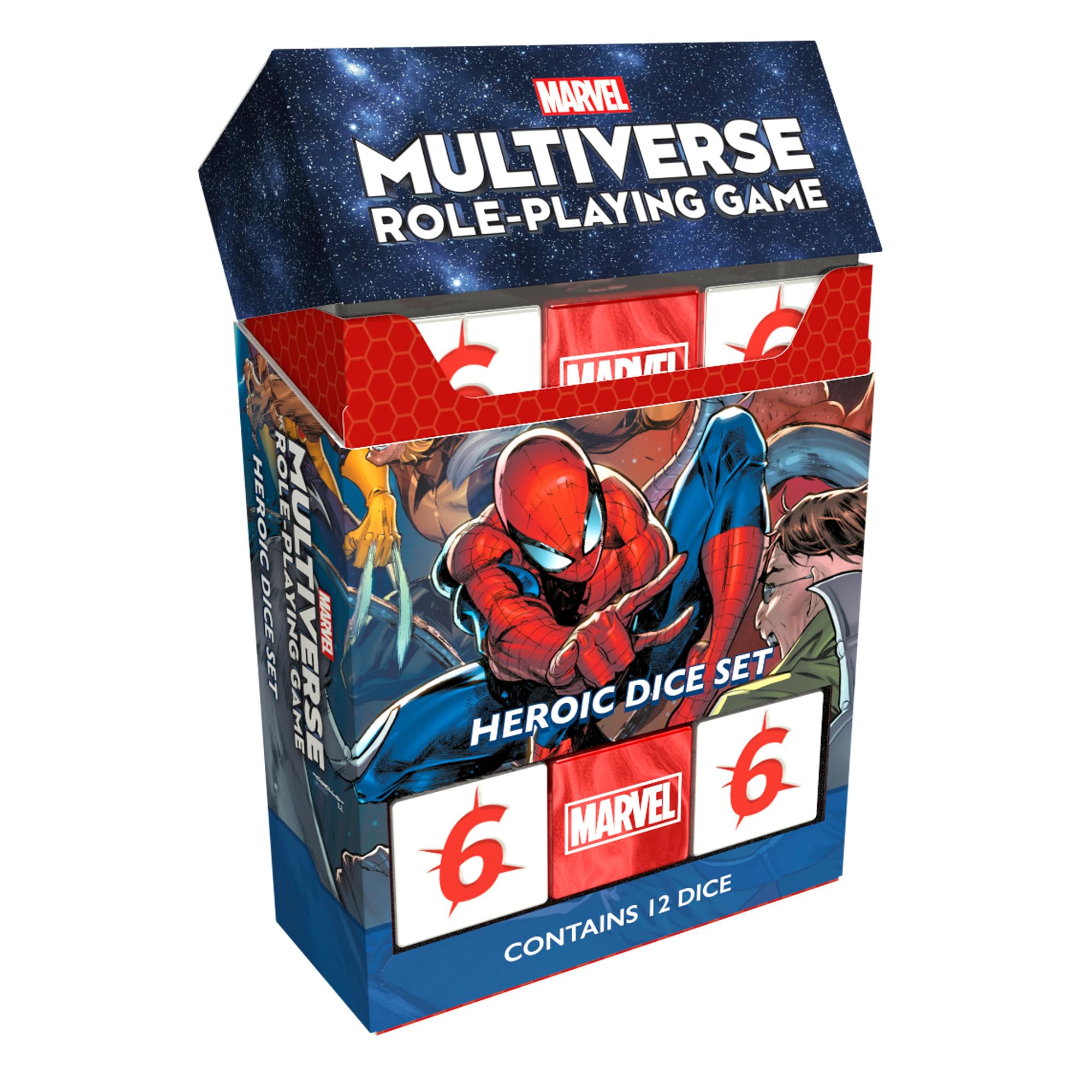 Conjunto De Dados Marvel Multiverse Rpg Heroic Cmon