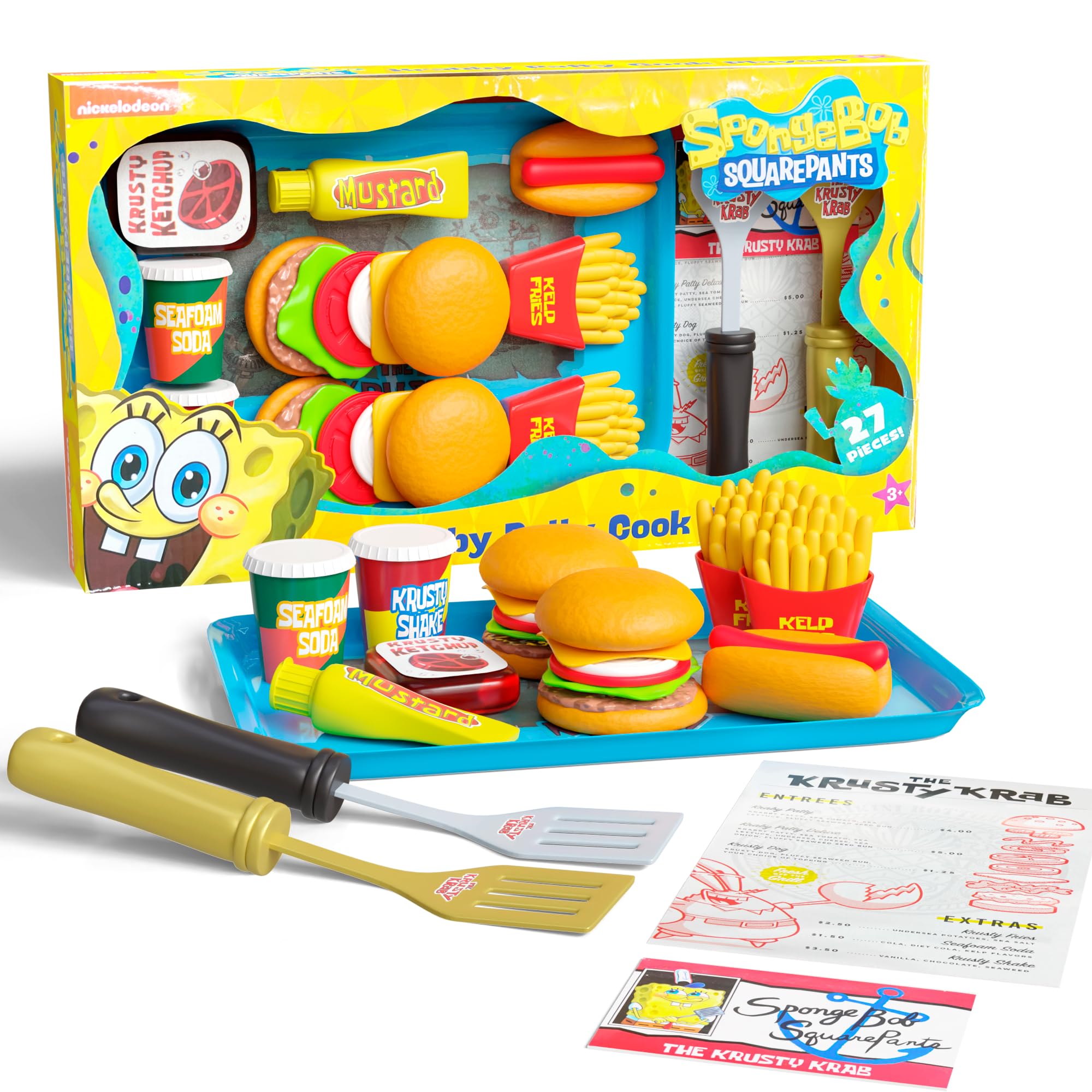 Conjunto De Brinquedos De Cozinha Lollipop Spongebob Kids Com Comida E Brinquedos De 3 A 5 Anos