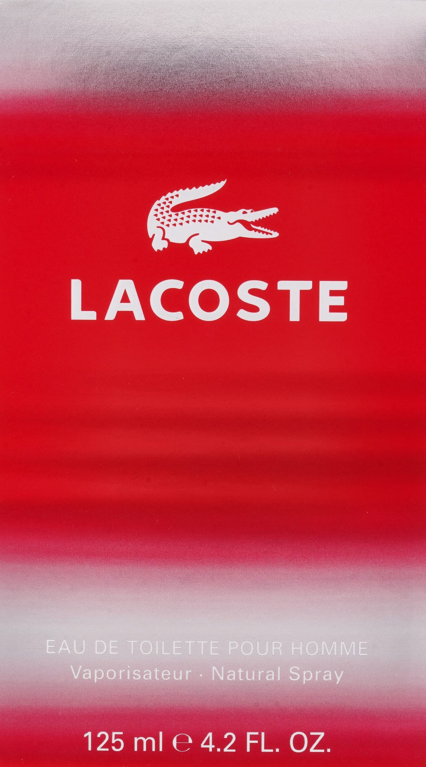 Perfume Lacoste Red Eau De Toilette 125ml Para Homens