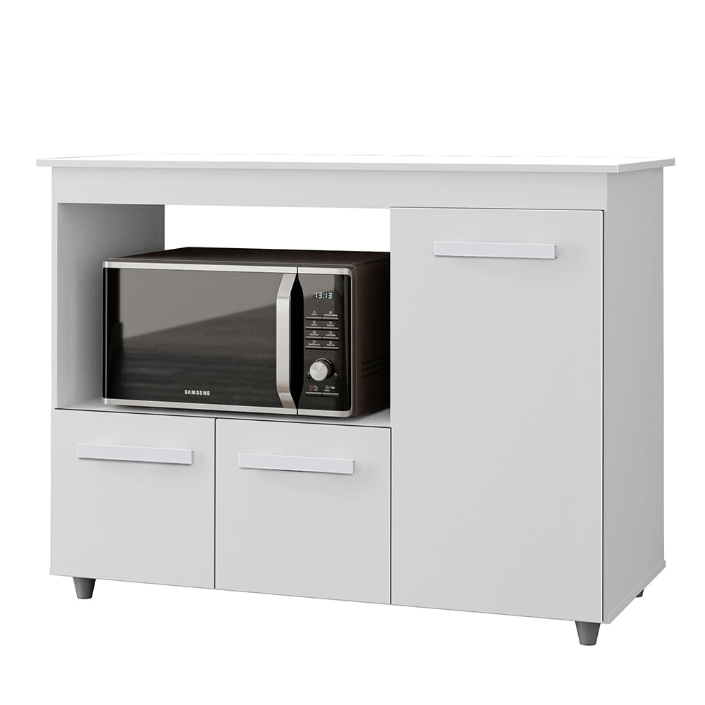 Balcao Multiuso 3 Portas 114cm 9480 Branco Mobbs