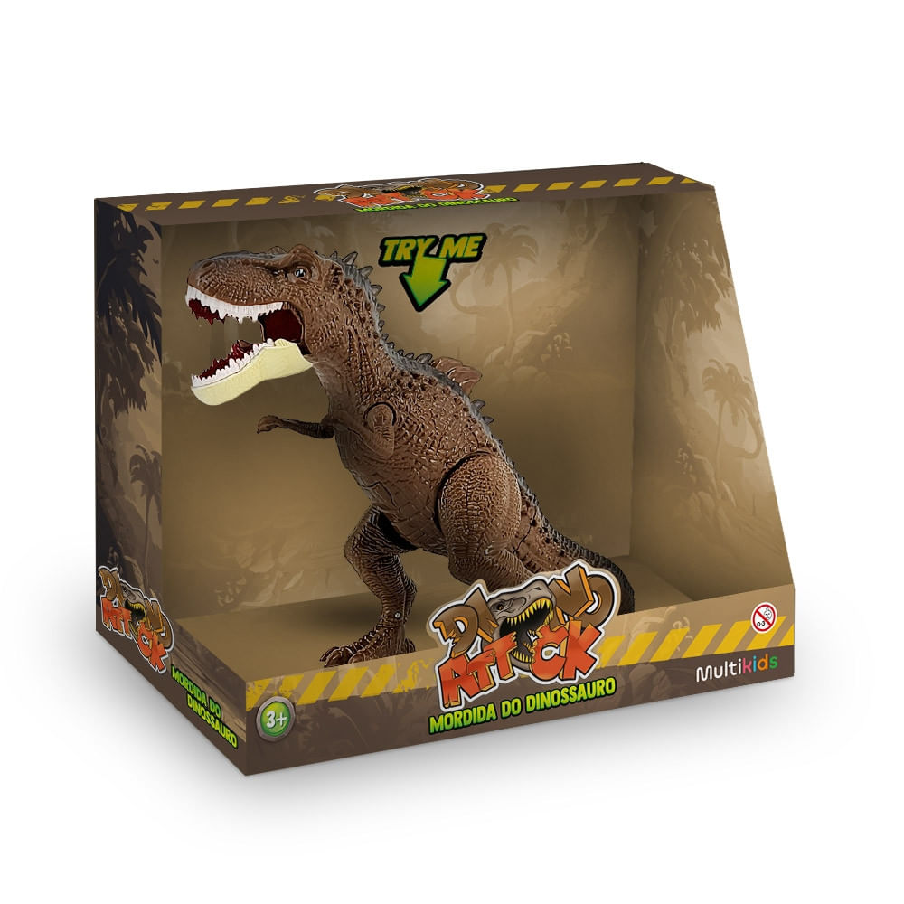 Dino Attack Mordida Do Dinossauro Com Som Multikids - Br2494