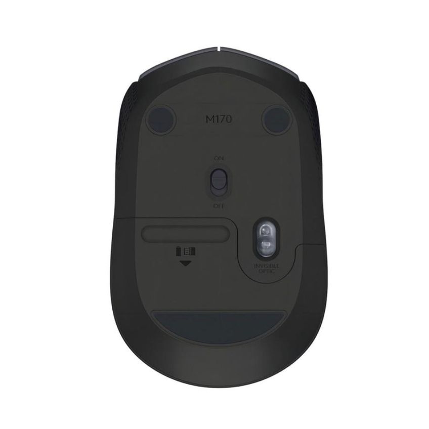 Mouse Sem Fio Logitech M170 Com Pilha Cinza E Preto 1000dpi - imagem 5