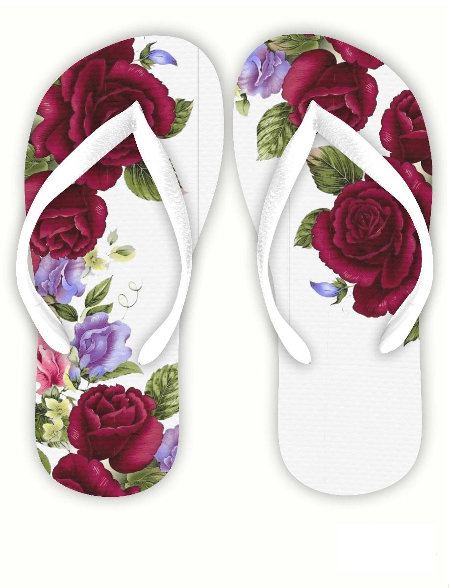 Chinelo Rosa vermelha Luxo