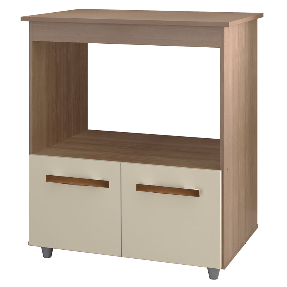 Balcao Multiuso Com Nicho 75cm 9450 Savana Off White Mobbs