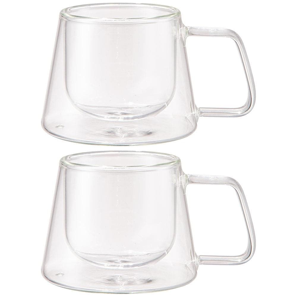 Conjunto Com 2 Xícaras Para Café Wolff Parede Dupla 180 Ml