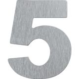 Número Residencial Em Alumínio Composto Escovado 125mm N 5 - Pr3001-5 - Pincéis Atlas