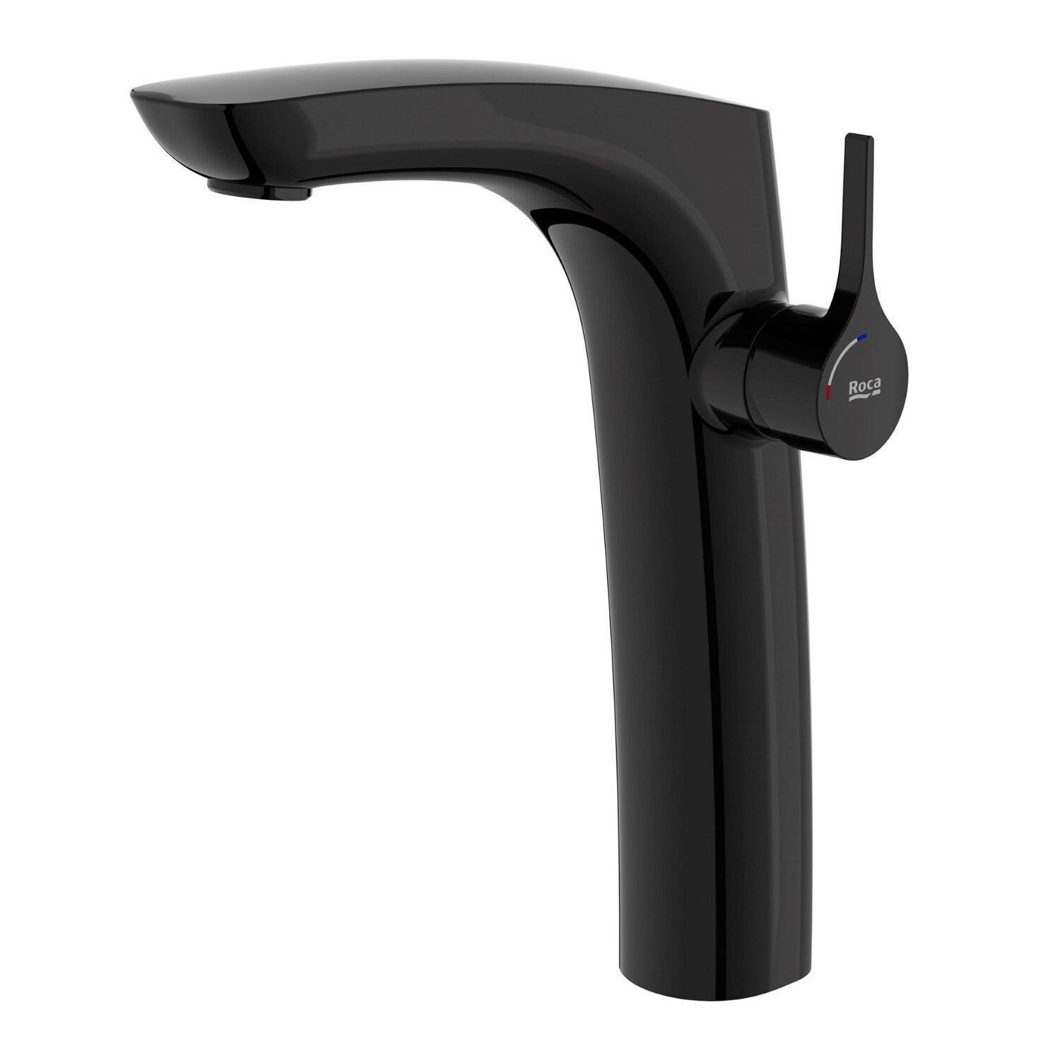Monocomando Para Lavatório De Mesa Bica Alta Insígnia Titanium Black