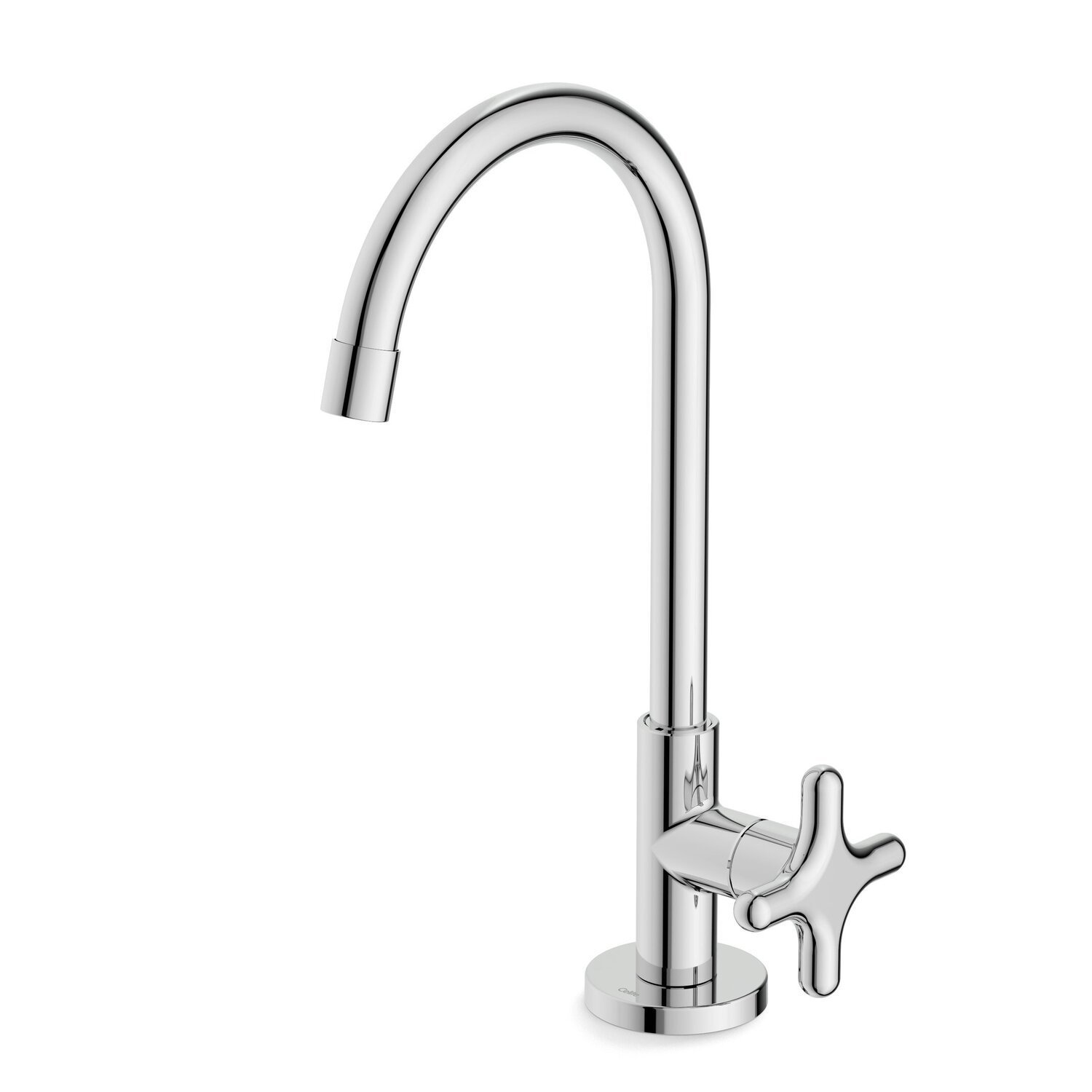 Torneira Para Lavatório De Mesa Bica Alta Cross Cromado Cromado