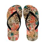 Chinelo Oncinha floral Animal Print